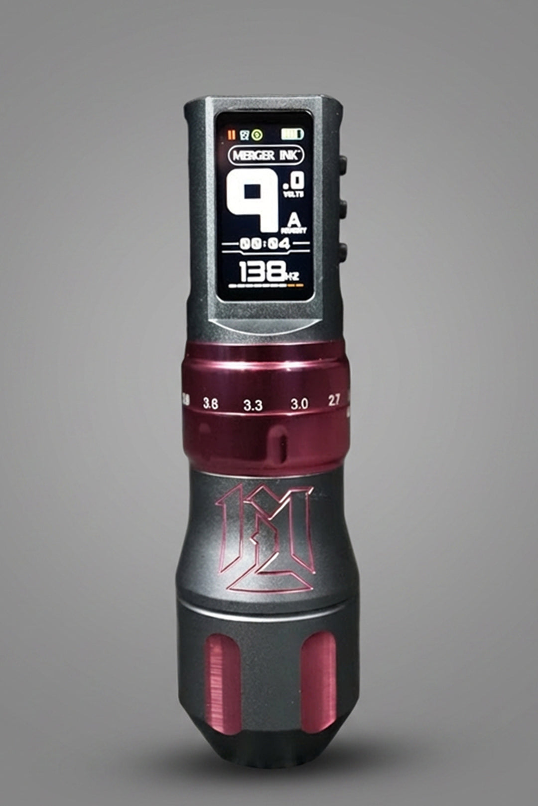Luxe Tattoo Machine- Matte Grey & Pink – MergerInk